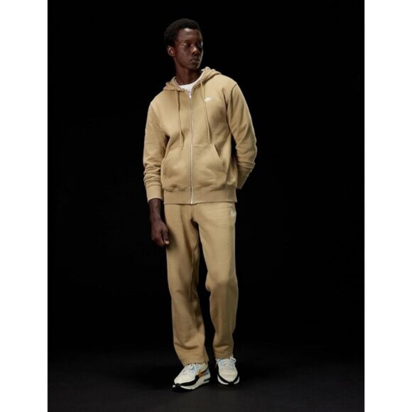 ⚡Nike Men Light Bone/Gold Leaf/Black Leather Premium Lifestyle Running Sneakers - Picture 3 of 6